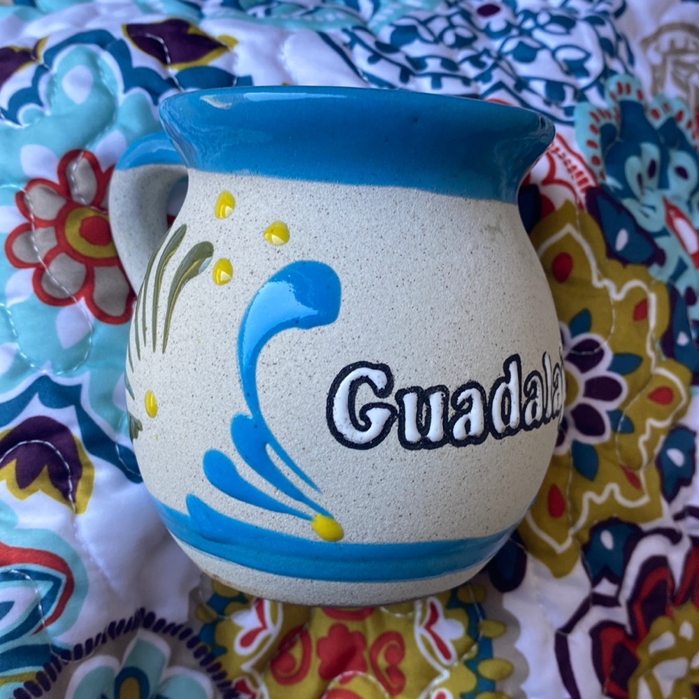 Guadalajara Mexican handcrafted Clay mug